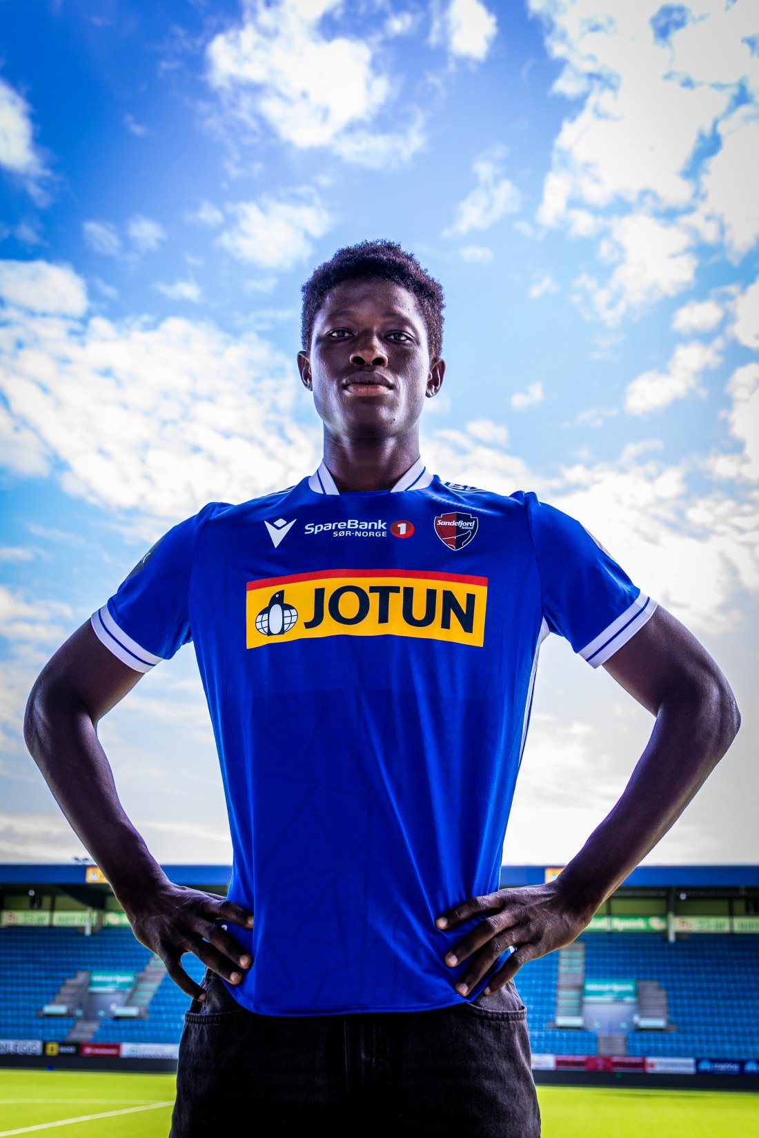 Christopher Abanga er klar til å vise seg frem i den blå drakta