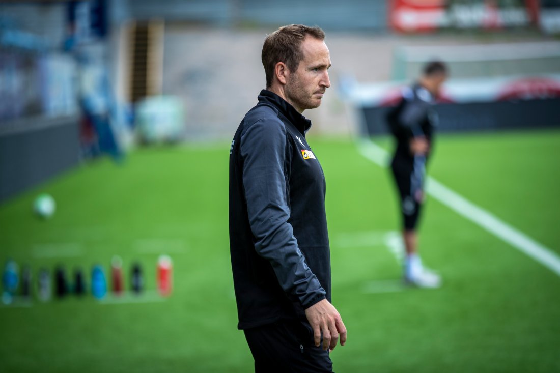 Kristian Rinaldo Pedersen under kampen mot KFUM