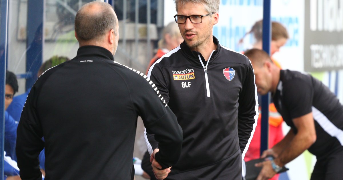 Geir Ludvig Fevang før kampen / Sandefjord