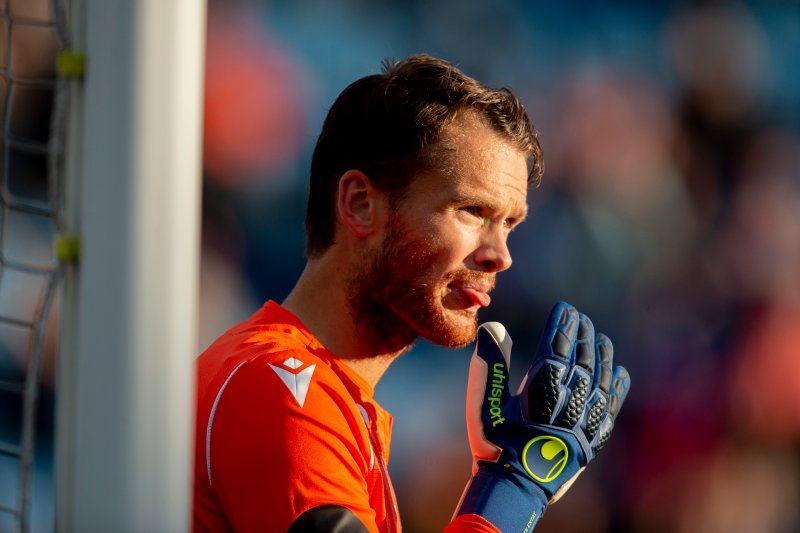 Sandefjords keeper Jacob Storevik er klar for fight! Foto: Trond Reidar Teigen / NTB