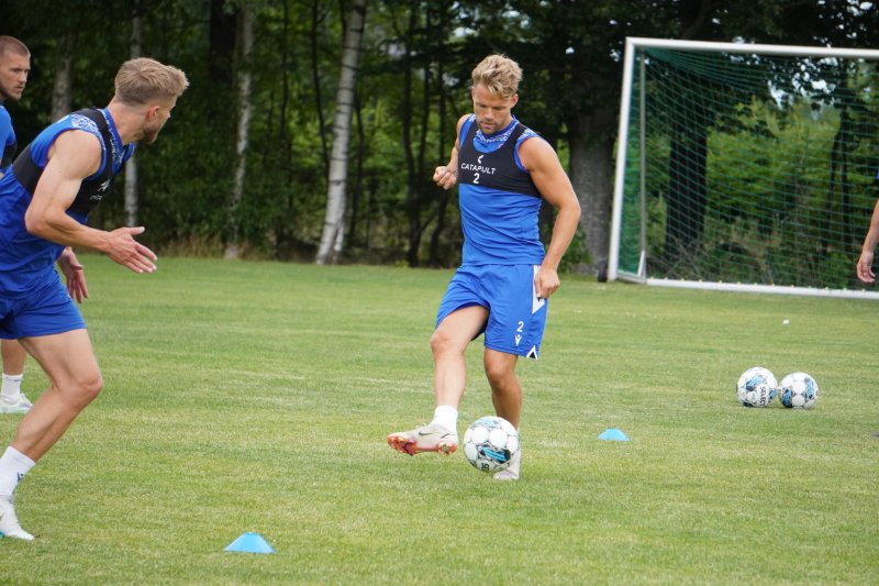 Mats Haakenstad i full sving på trening. Foto: Simen Hem