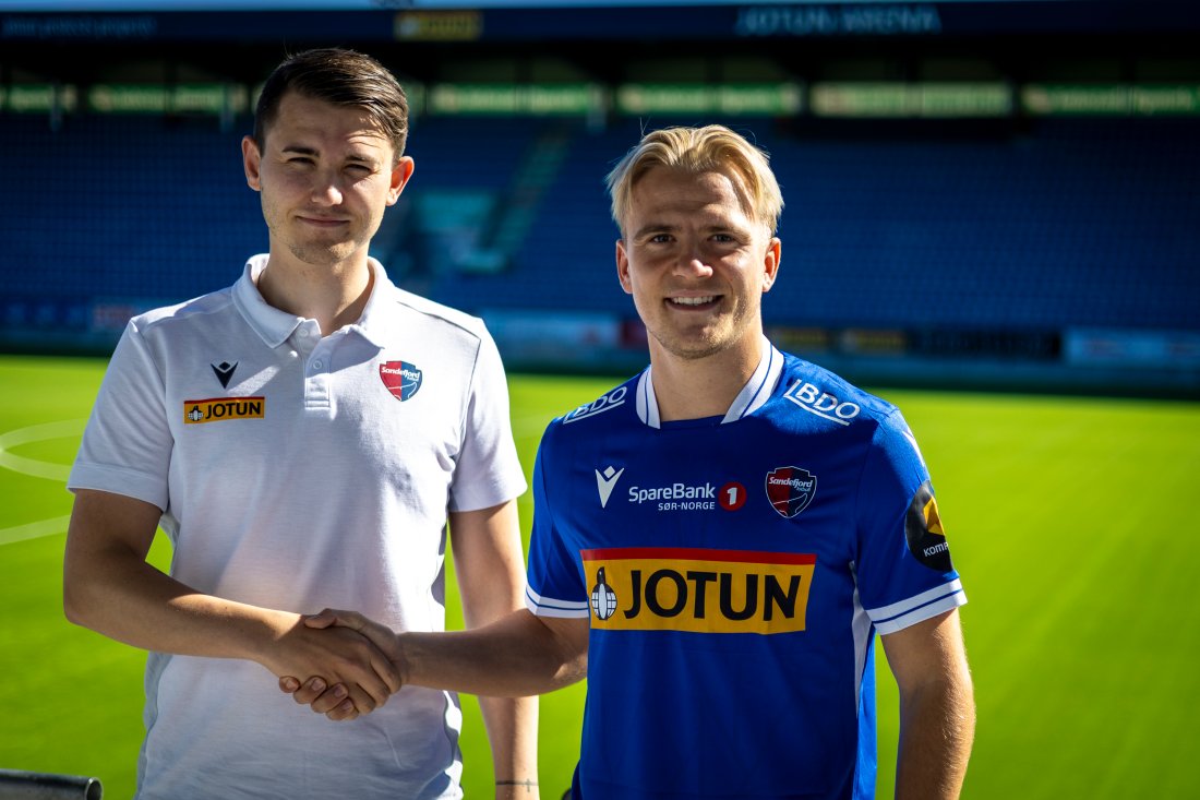 Sportssjef Matteus Bårdsen sammen med Ruben Alte