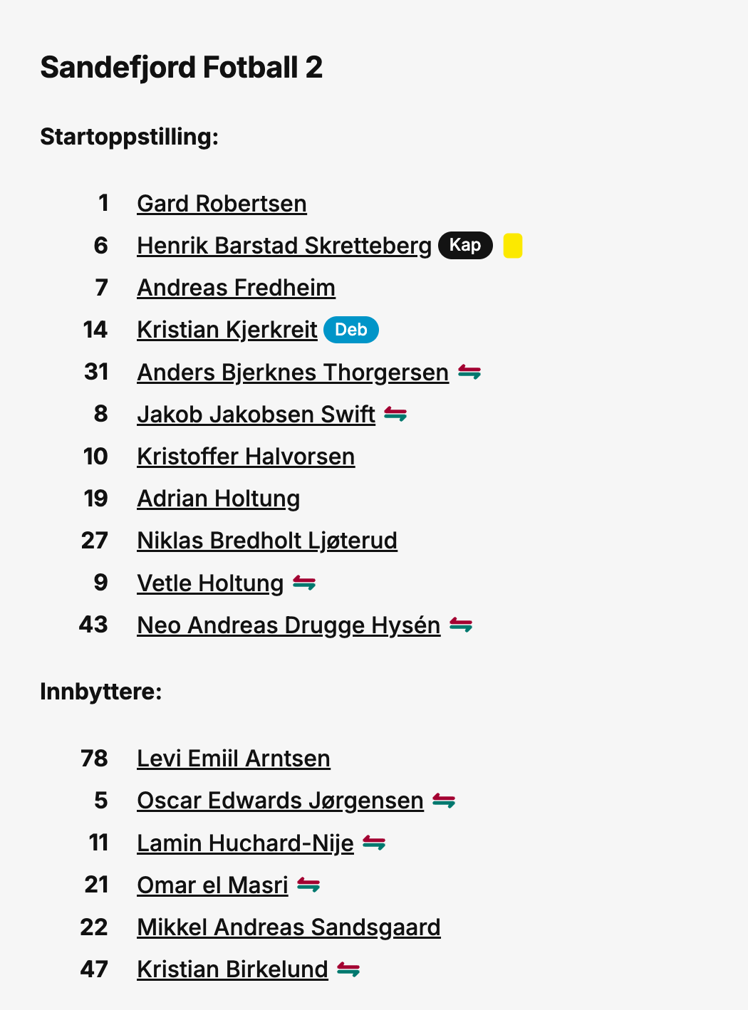 Skjermdump fotball.no