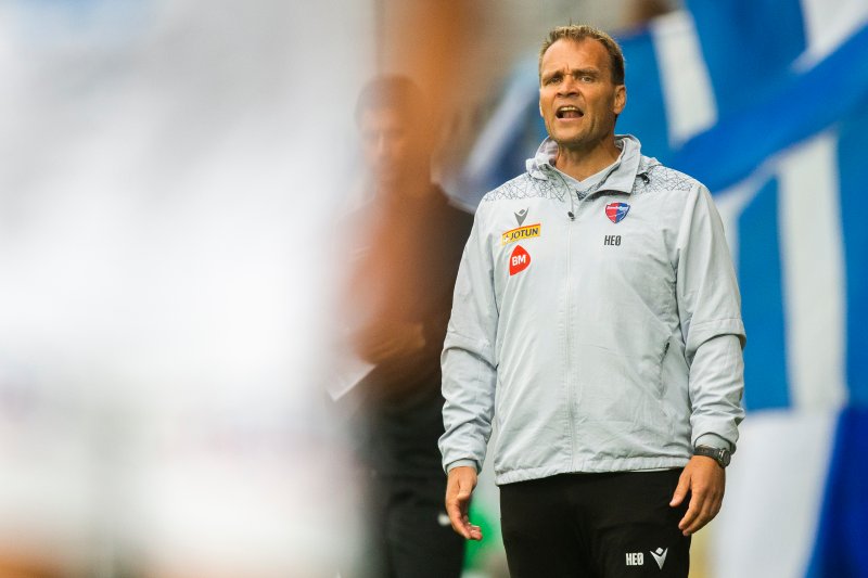 Sandefjords trener Hans Erik Ødegaard ieliteseriekampen i fotball mellom Sandefjord og Molde på Release Arena.Foto: Trond Reidar Teigen / NTB