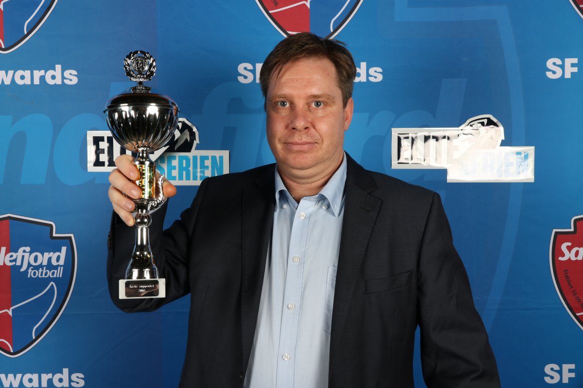 Årets supporter: Andre Oseberg. (Foto: Torstein Flåm)