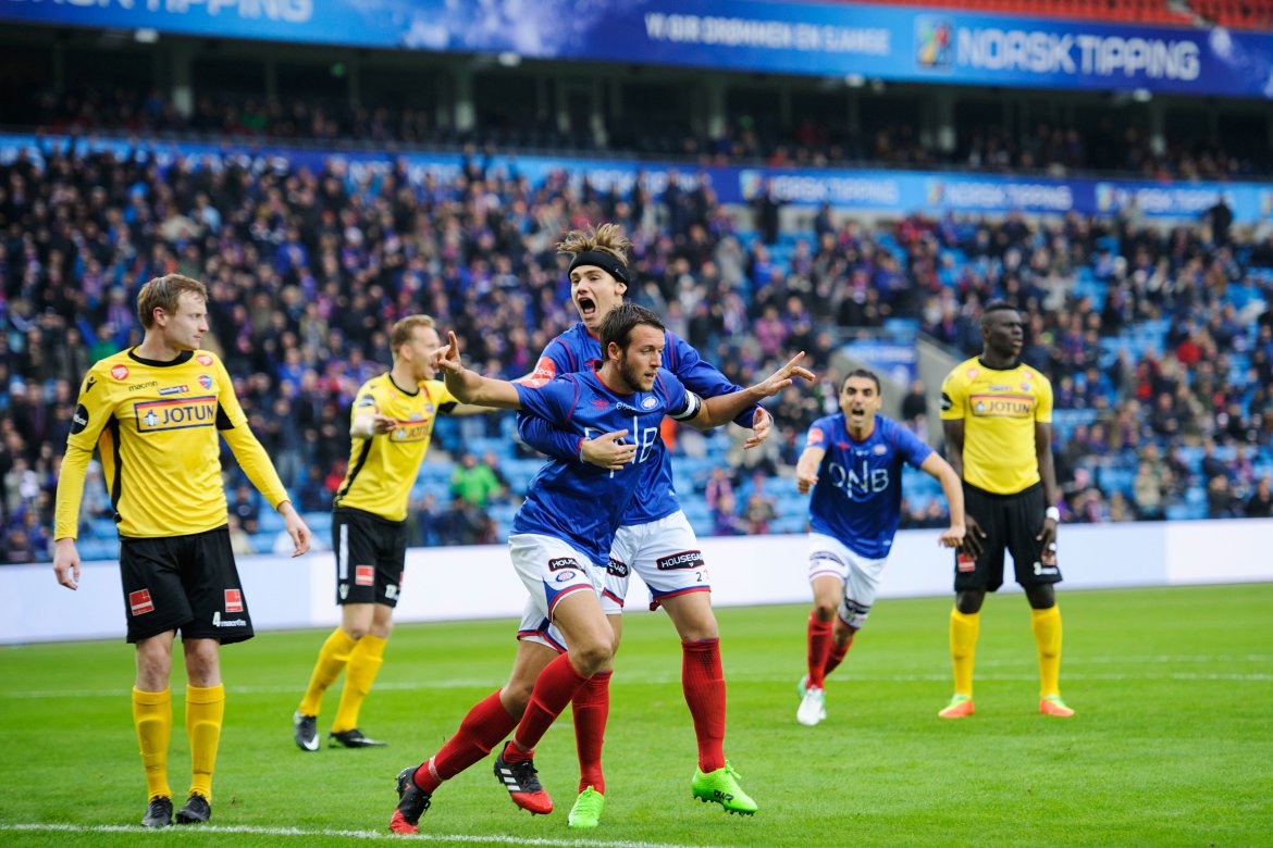 1-1-: Jonatan Tollås Nation stanget inn utligningen tidlig i andre omgang. (Foto: Sjur Stølen/Digitalsport)