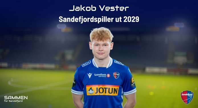 Jakob Vester er Sandefjordspiller